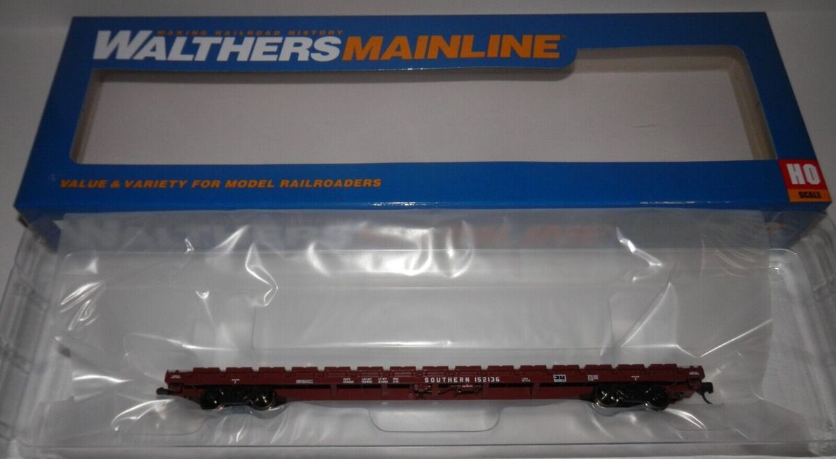 Walthers 910-5376 HO Southern Railway RTR 60' Pullman-Standard Flatcar #152136