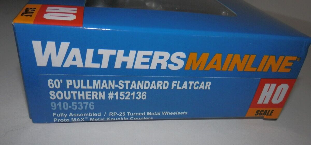 Walthers 910-5376 HO Southern Railway RTR 60' Pullman-Standard Flatcar #152136
