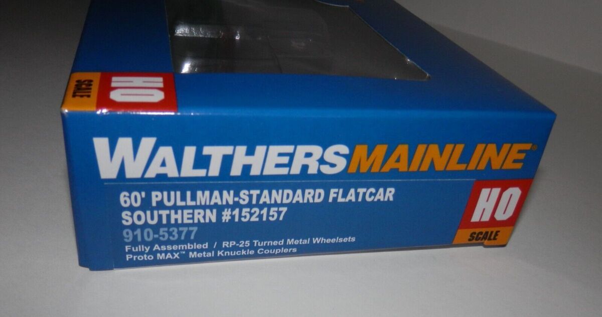 Walthers 910-5377 HO Southern Railway RTR 60' Pullman-Standard Flatcar #152157