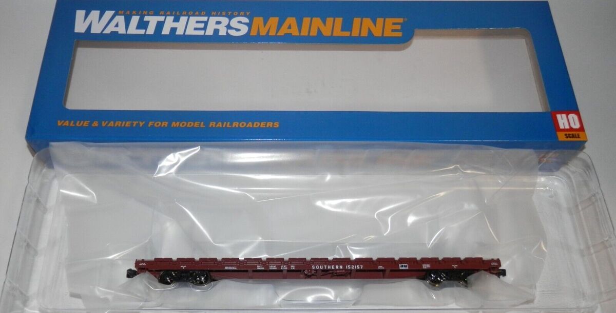 Walthers 910-5377 HO Southern Railway RTR 60' Pullman-Standard Flatcar #152157