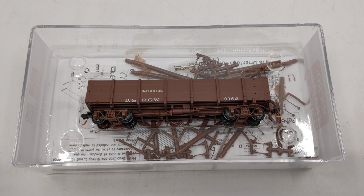 Micro-Trains 86000040 HOn3 DRGW 30' Composite Frame Gondola w/Coal Load #9182