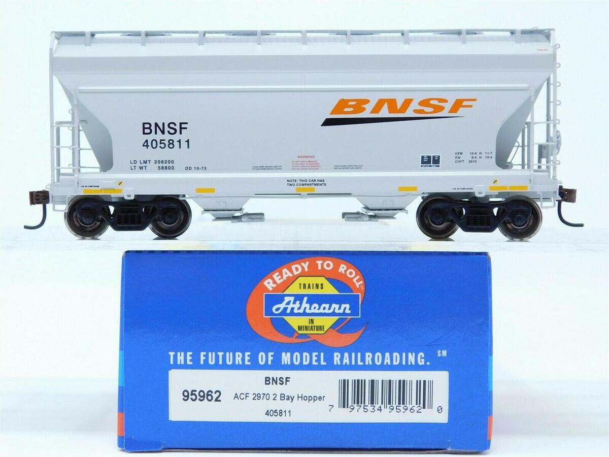 Athearn 95962 HO Scale BNSF ACF 2970 Covered Hopper #405811