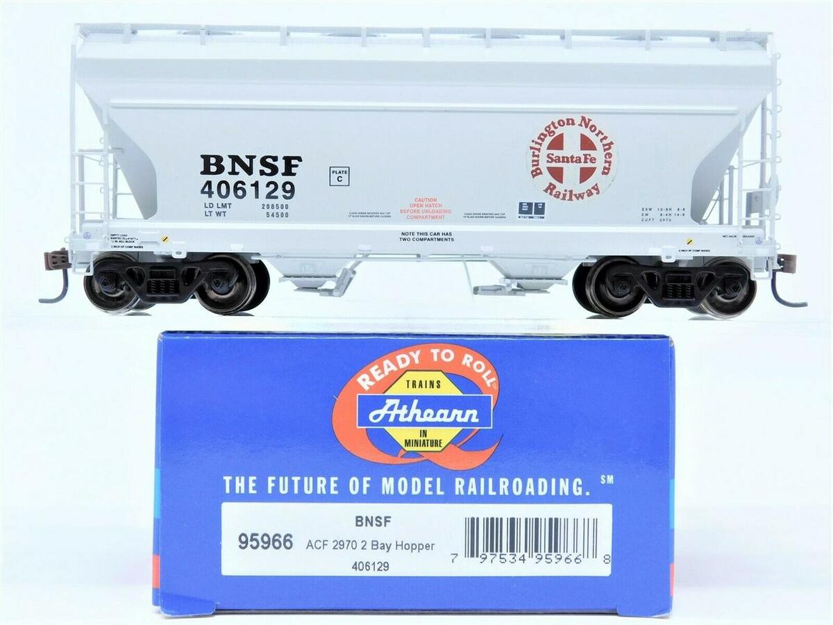 Athearn 95966 HO Scale BNSF ACF 2970 Covered Hopper #406129