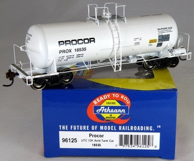Athearn 96125 HO Scale Procor 13,600-Gallon Acid Tank #16535