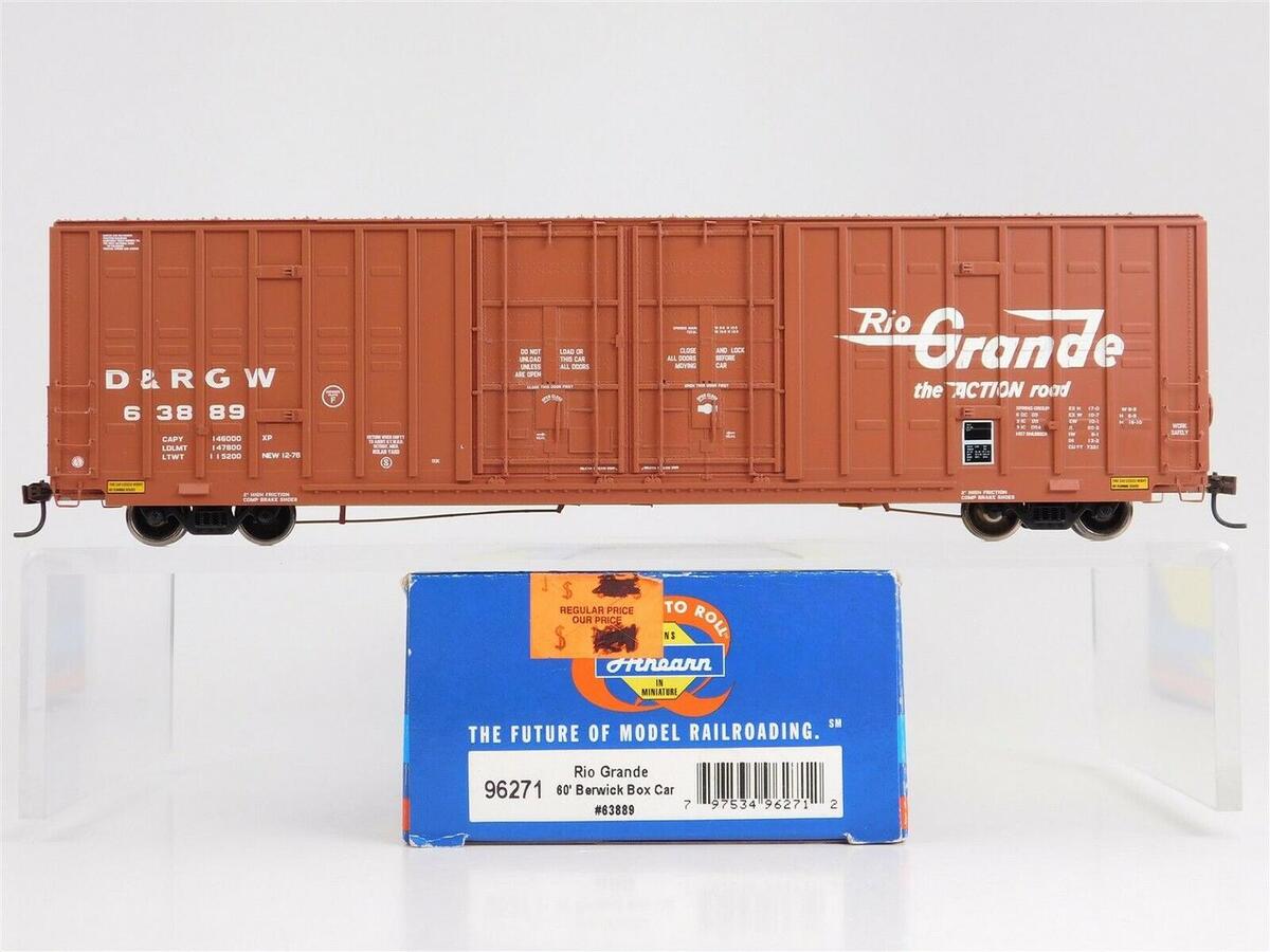 Athearn 96271 HO Scale D&RGW 60' Berwick Hi-Cube Boxcar #63889