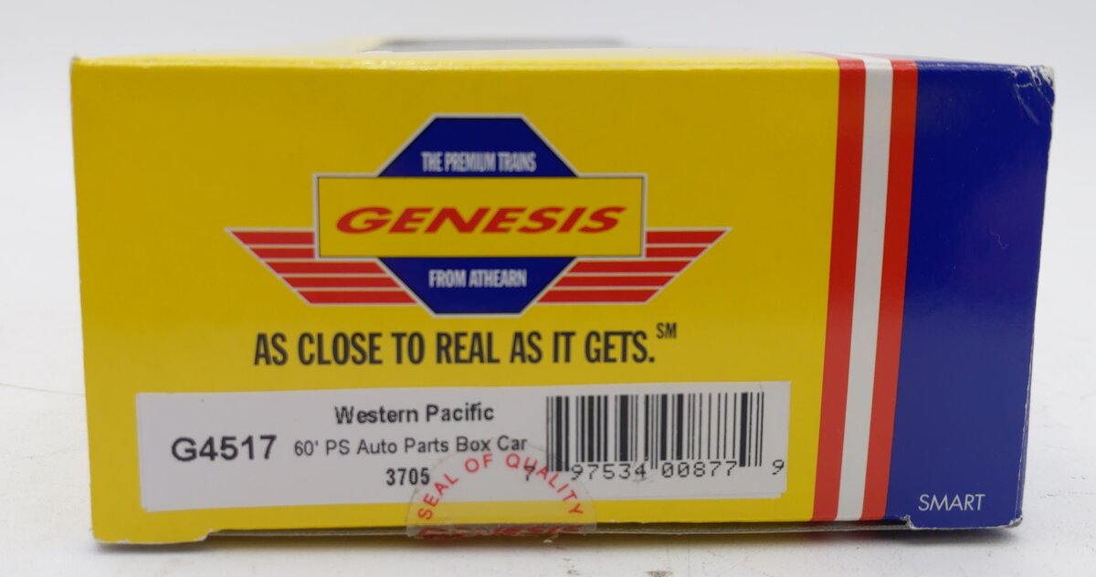 Athearn G4517 HO Genesis Western Pacific 60'''' PS Auto Parts Box Car #3705