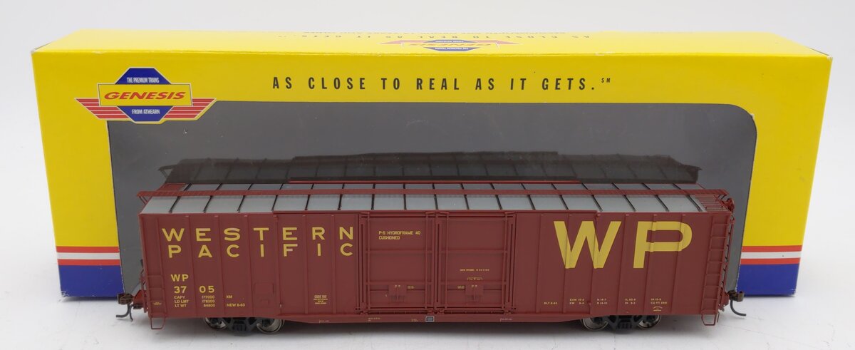Athearn G4517 HO Genesis Western Pacific 60'''' PS Auto Parts Box Car #3705