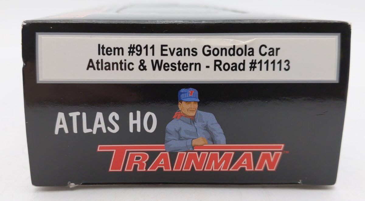 Atlas 911 HO Atlantic & Western Evans Gondola Car #11113