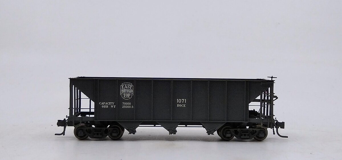 Blackstone Models 340706W HOn3 East Broad Top 3-Bay Hopper #1071 - Weathered