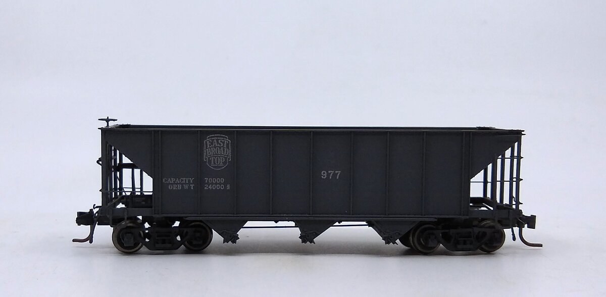 Blackstone Models 340705W HOn3 East Broad Top 3-Bay Hopper #977 - Weathered