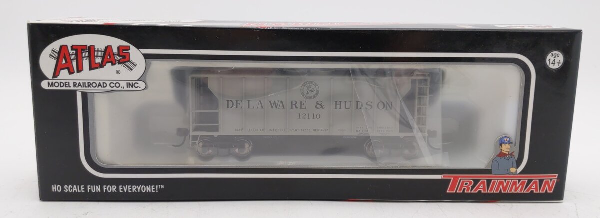 Atlas 11303 HO Scale D&H Trainman PS-2 Covered Hopper  #12110
