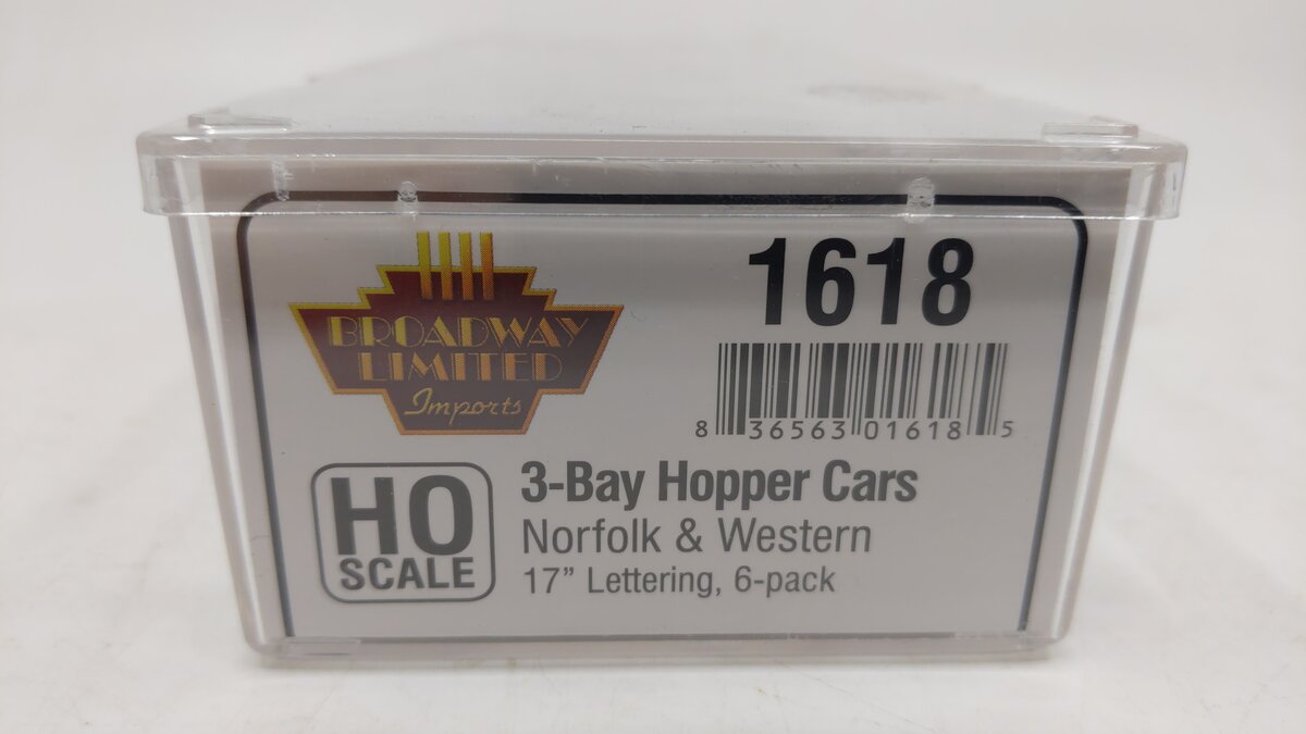 Broadway Limited 1618 HO Norfolk & Western H2a 3-Bay Hopper #17649 LN/Box