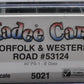 Kadee 5021 HO Scale Norfolk & Western 40' PS-1 Boxcar #53124