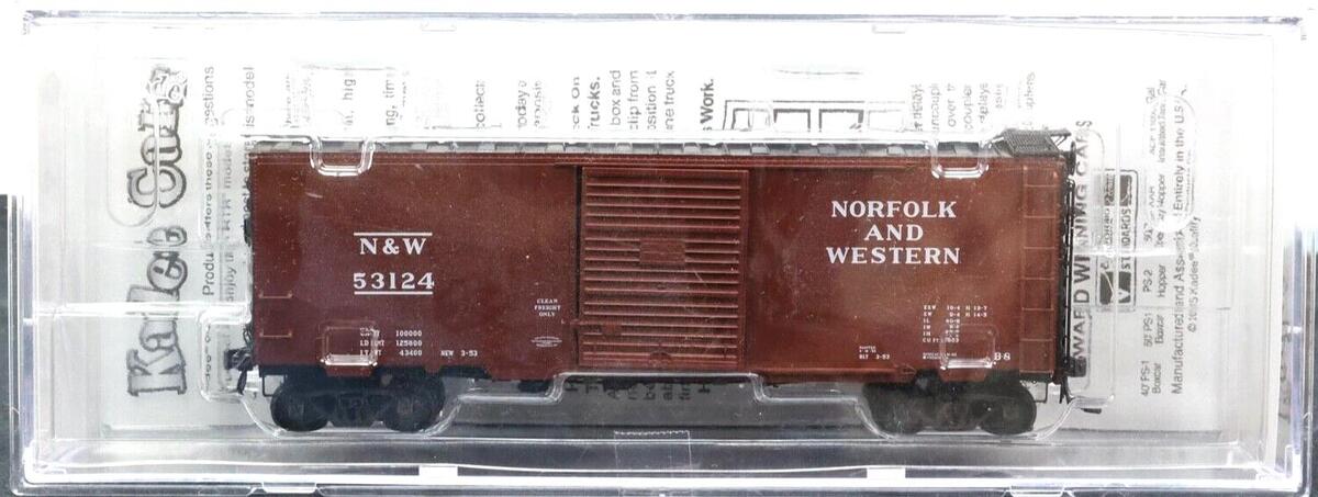 Kadee 5021 HO Scale Norfolk & Western 40' PS-1 Boxcar #53124