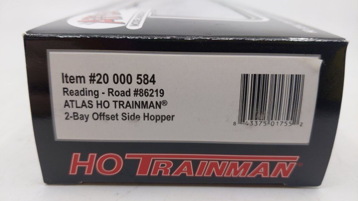 Atlas 20000584 HO Scale Reading 2 Bay Offset Hopper #86219