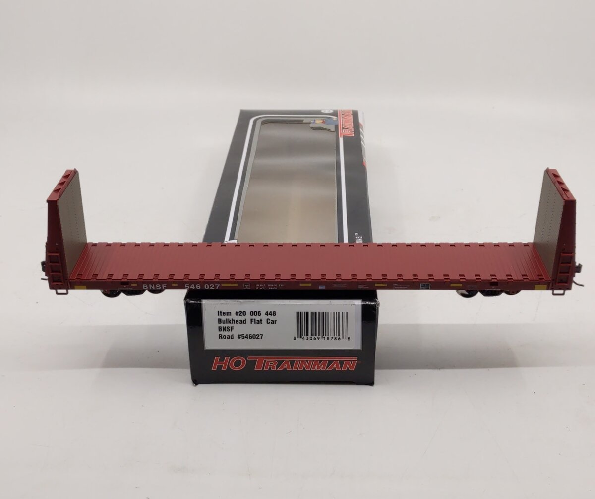 Atlas 20006448 HO BNSF Bulkhead Flat Car #546027