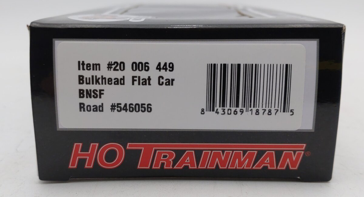 Atlas 20006449 HO Scale BNSF Bulkhead Flatcar #546056