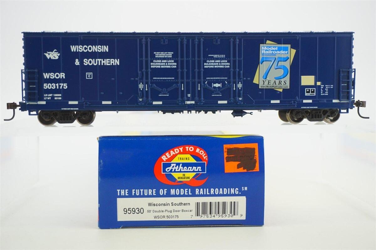 Athearn 95930 HO Wisconsin & Southern 50' Double Door Evans Boxcar