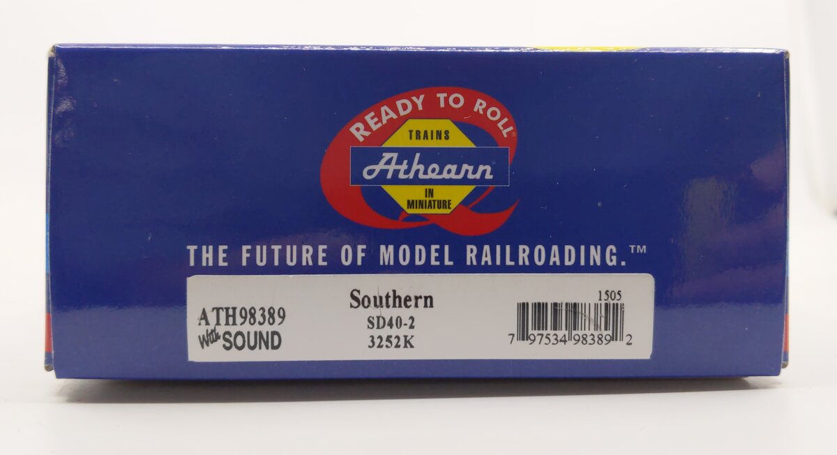 Athearn 98389 HO Southern SD40-2 Diesel Locomotive w/DCC & Sound RTR #3252K