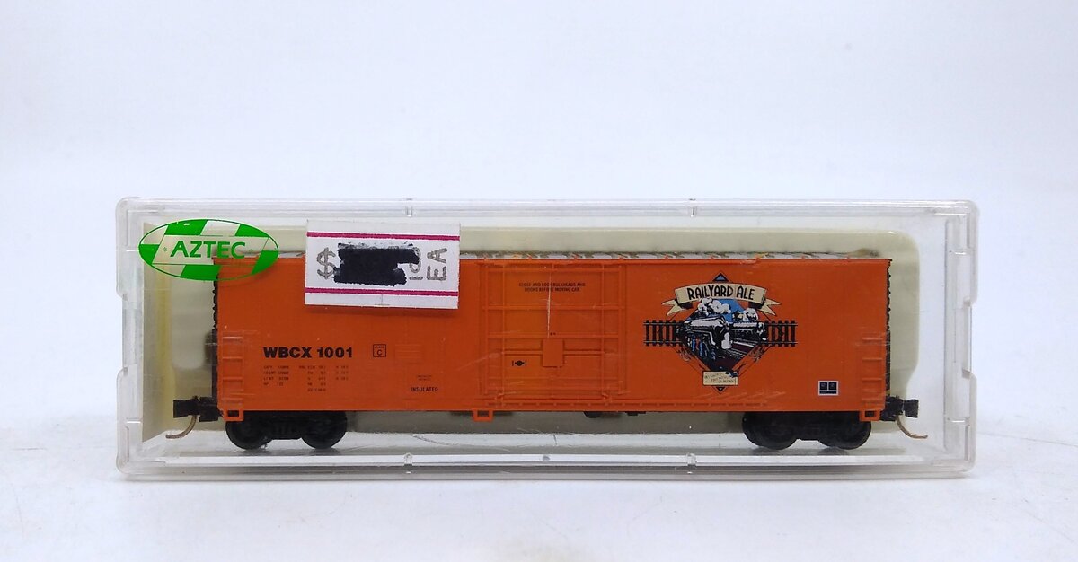 Aztec MB2047-1 N WBCX Railyard Ale Boxcar #1001 LN/Box