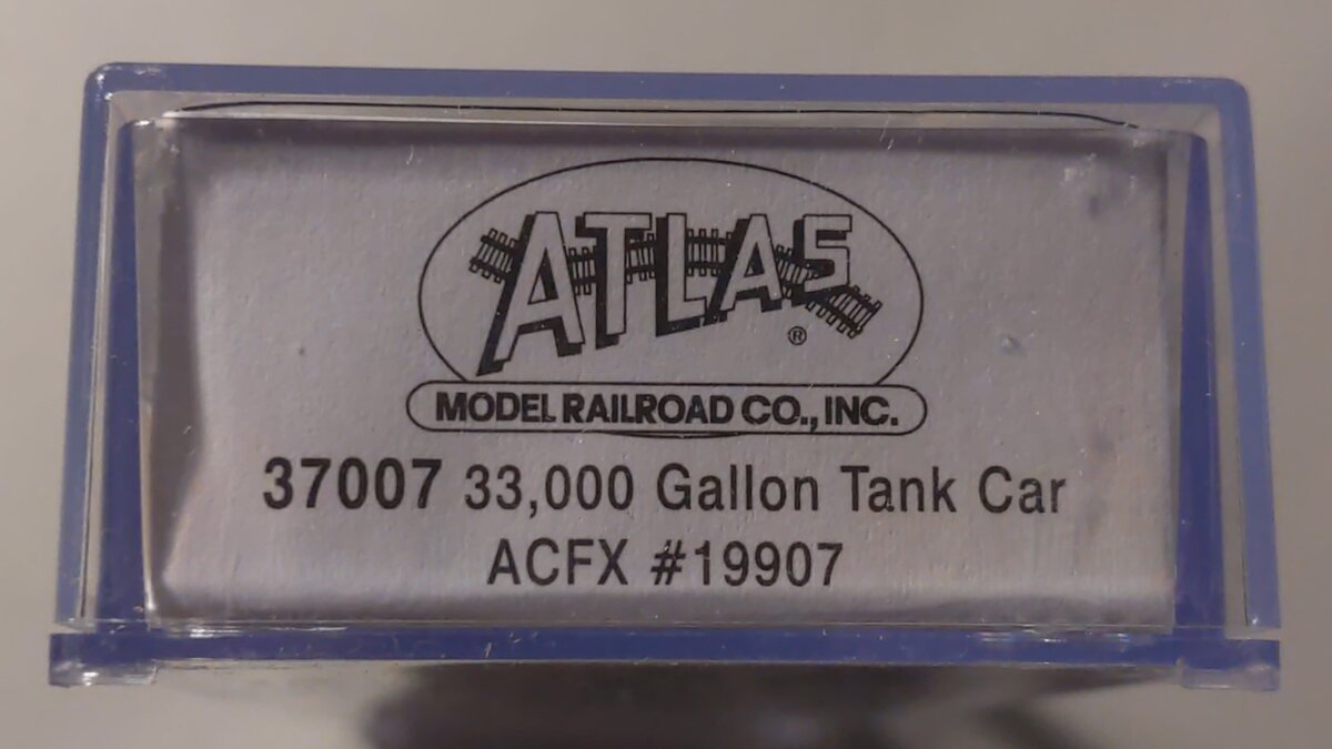 Atlas 37007 N Scale ACFX 33,000 Gallon Tank Car #19907