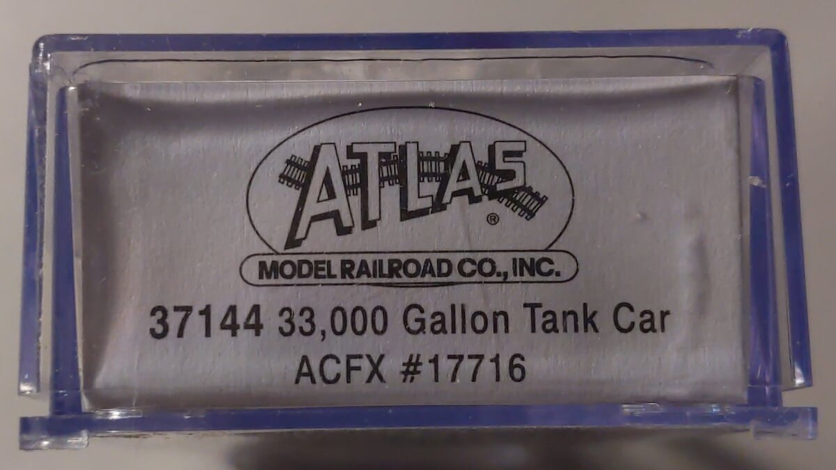 Atlas 37144 N Scale ACFX 33,000 Gallon Tank Car #17716