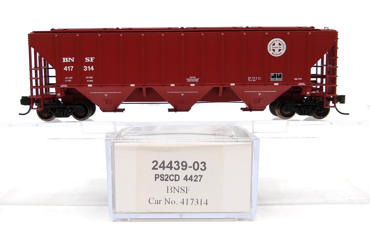 Trainworx Inc 24439-03 N BNSF PS2CD 4427 Covered Hopper #417314