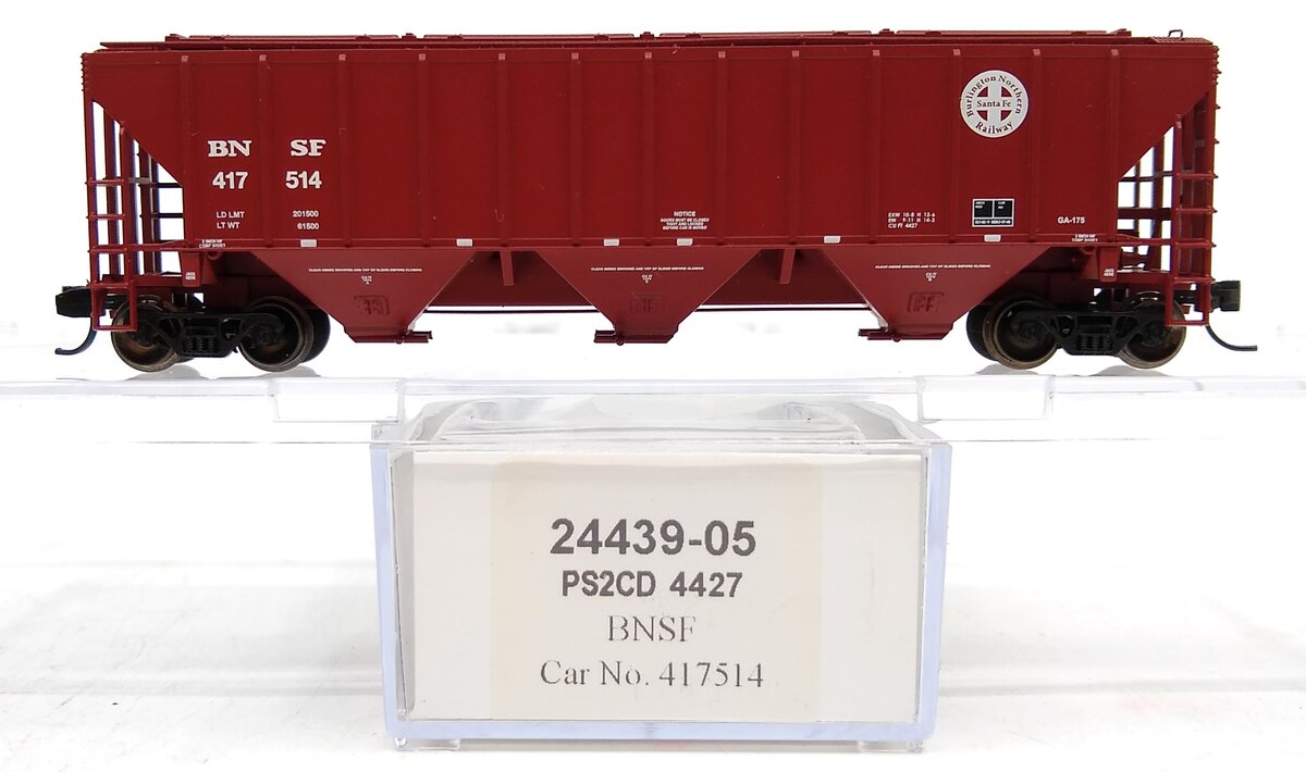 Trainworx Inc 24439-05 N BNSF PS2CD 4427 Covered Hopper #417514