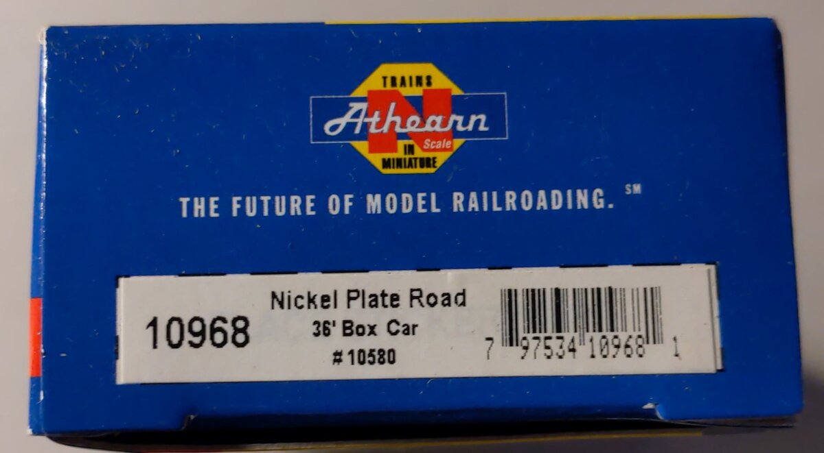 Athearn 10968 N Scale Nickel Plate Road 36' Boxcar #10580 NIB