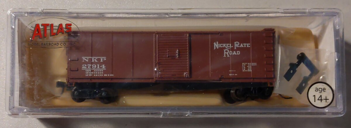 Atlas 45863 N Scale Nickel Plate Road USRA Steel ReBuilt Boxcar #27914