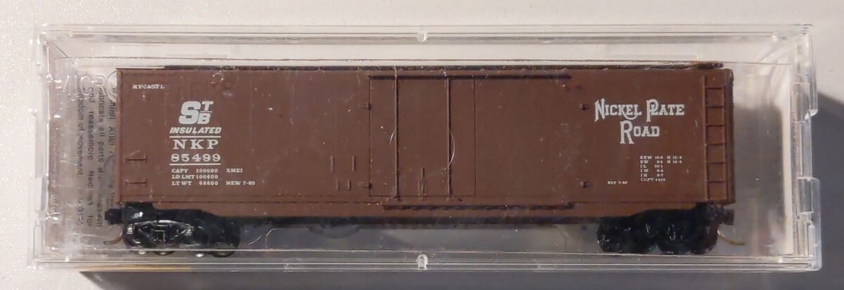 Micro-Trains 03200080 N 50' Nickel Plate Road Steel Plug Door Boxcar #85499
