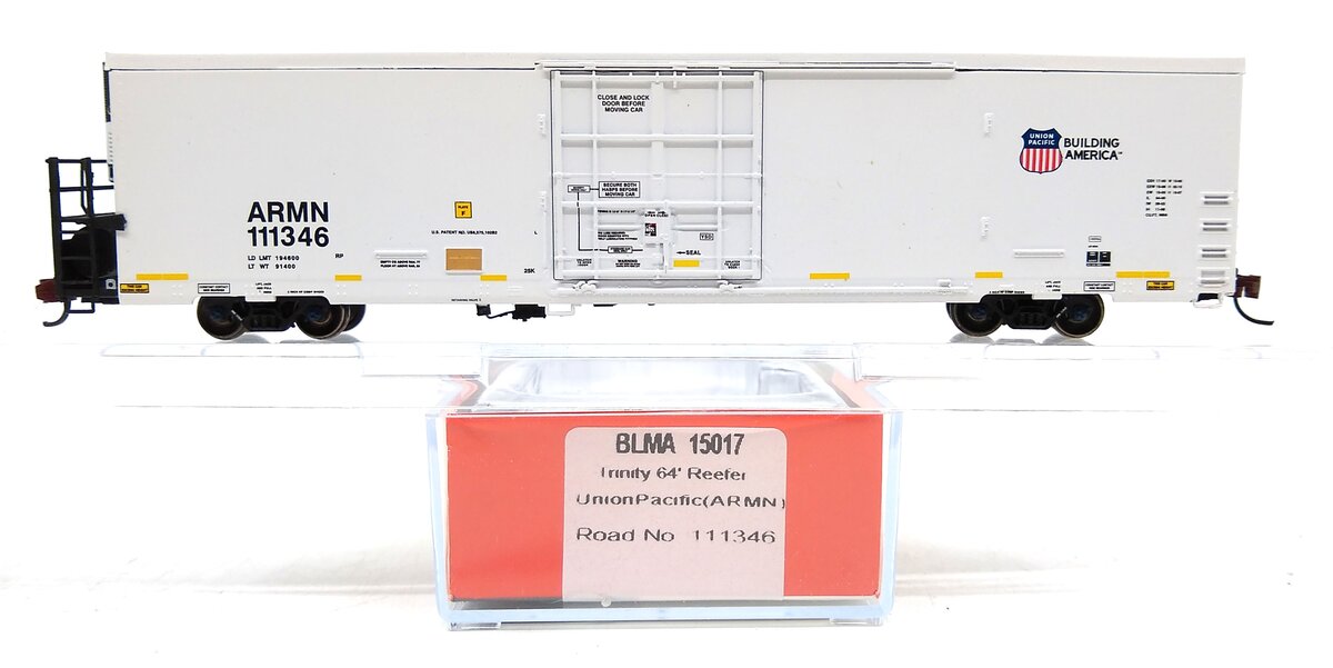 BLMA Models 15017 N Scale Union Pacific Trinity 64' Reefer #111346