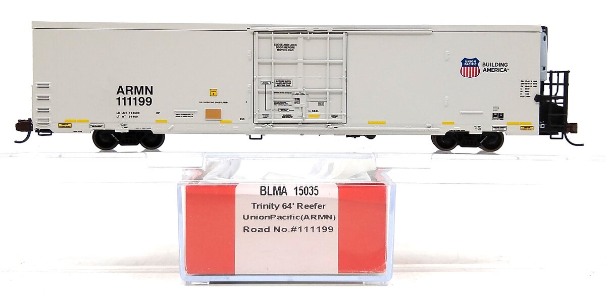 BLMA Models 15035 N Union Pacific Trinity 64' Reefer #111199