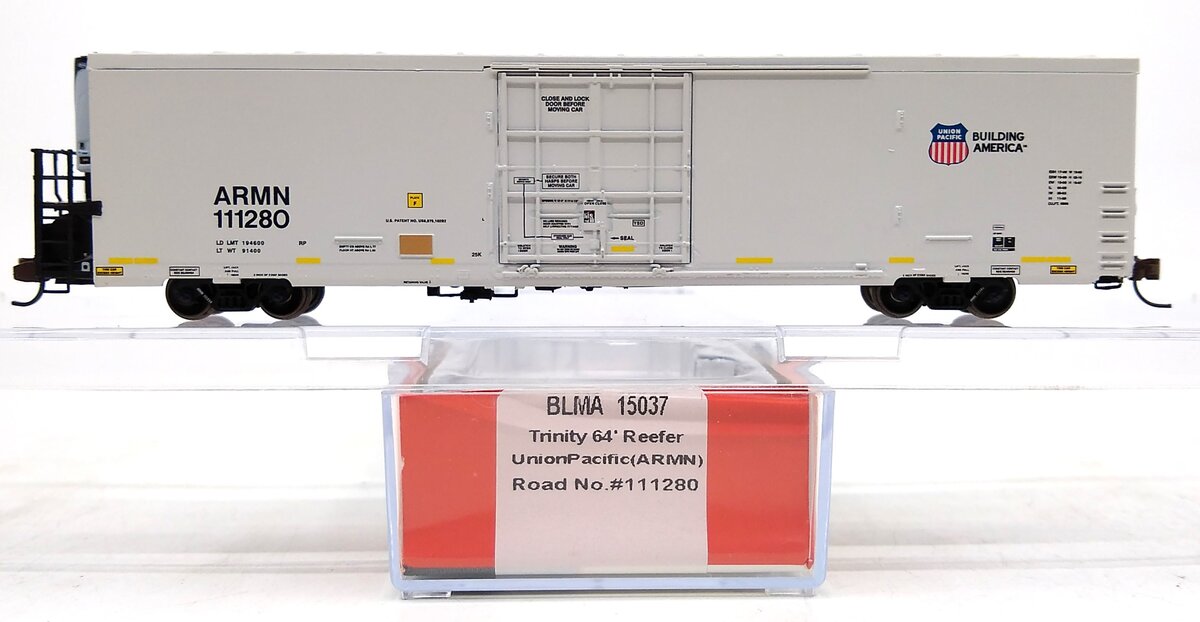 BLMA Models 15037 N Scale Union Pacific Trinity 64' Reefer #111280