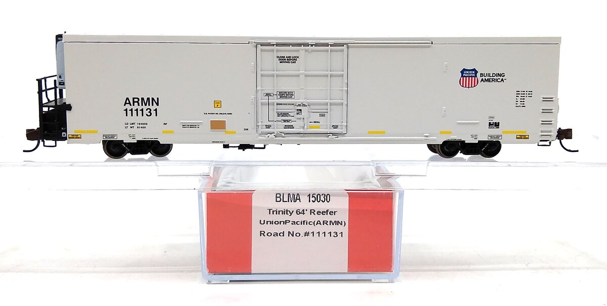 BLMA Models 15030 N Scale Union Pacific Trinity 64' Reefer #111131
