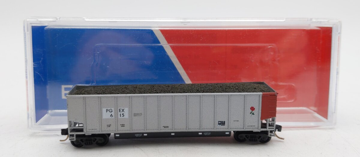 E&C Shops 759 N Scale PGEX Johnstown Coalporter Car #615 LN/Box