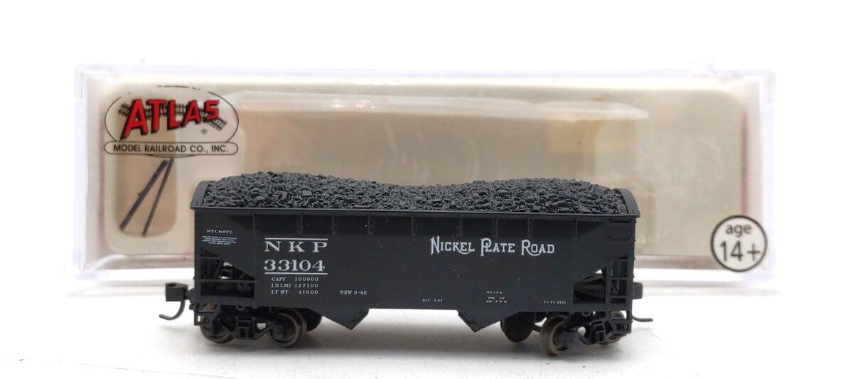 Atlas 42207 N Scale NKP 2-Bay Hopper #33104