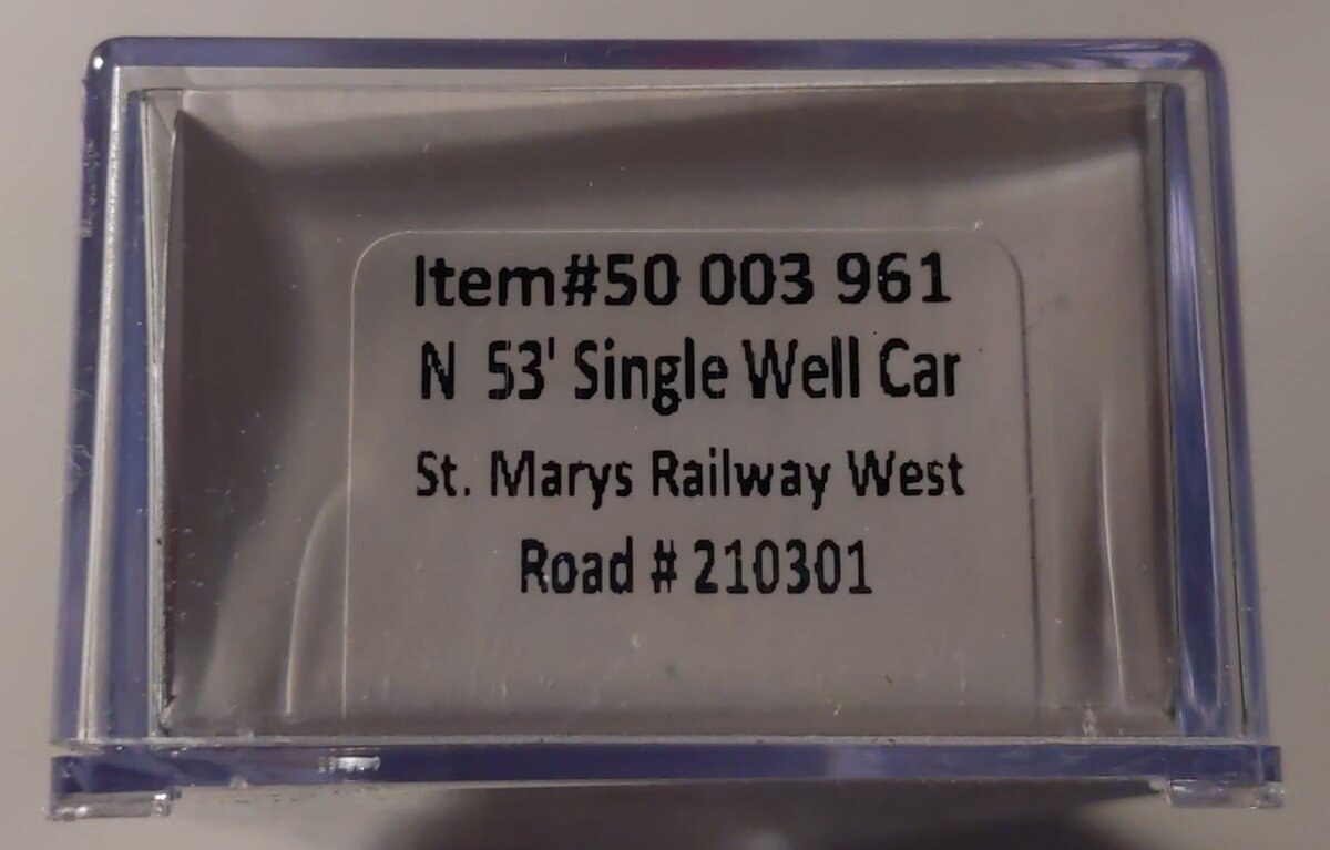 Atlas 50003961 N St. Marys Railway West 53' Rebuilt Well Car #210301