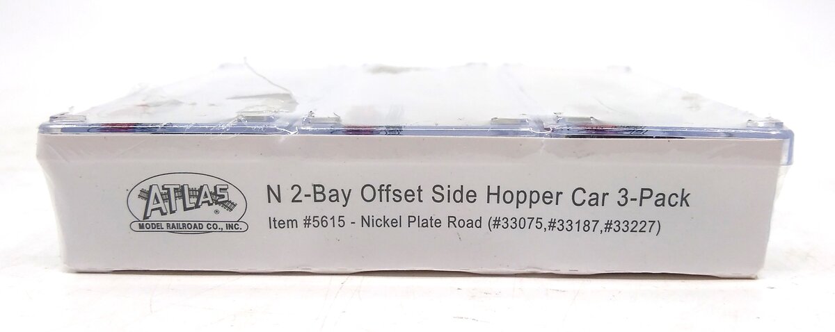Atlas 5615 N NKP 2-Bay Offset Hopper Car 3-Pack