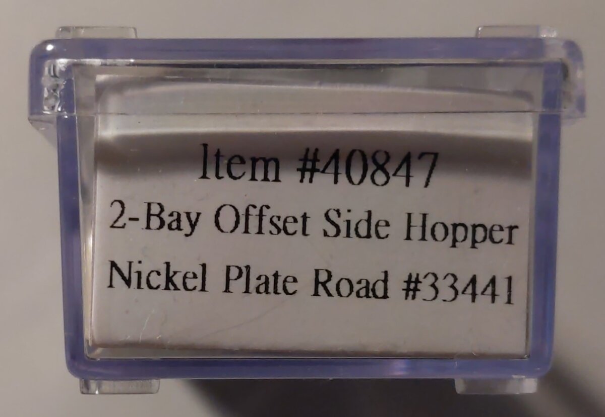 Atlas 40847 N Scale Nickel Plate Road Off Side Hopper #33441