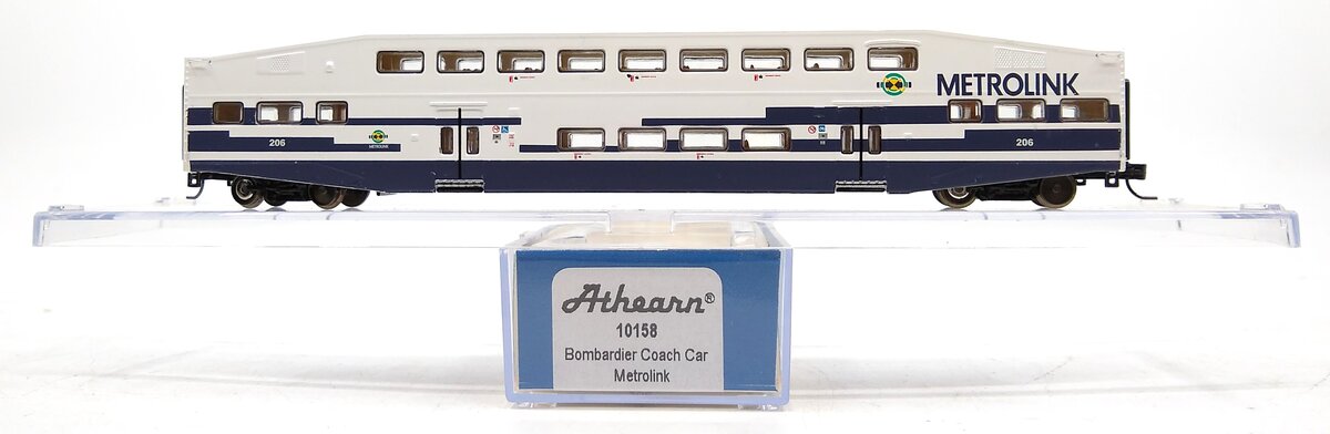 Athearn 10158 N Metrolink Bombardier Coach #206