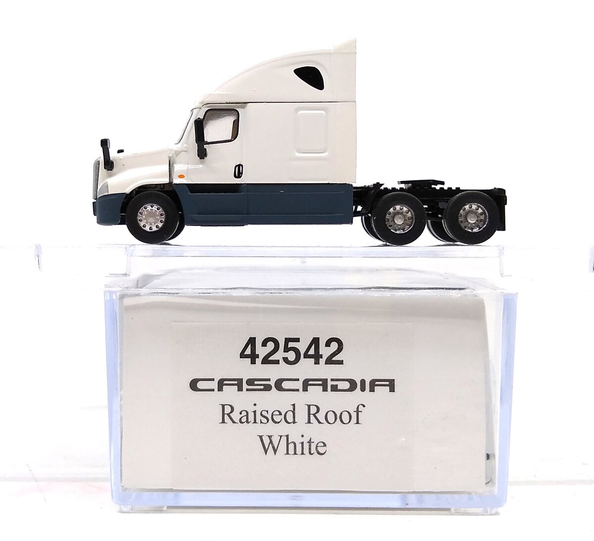 Trainworx Inc 42542 N Freightliner Raised Roof White Cascadia Semi-Truck