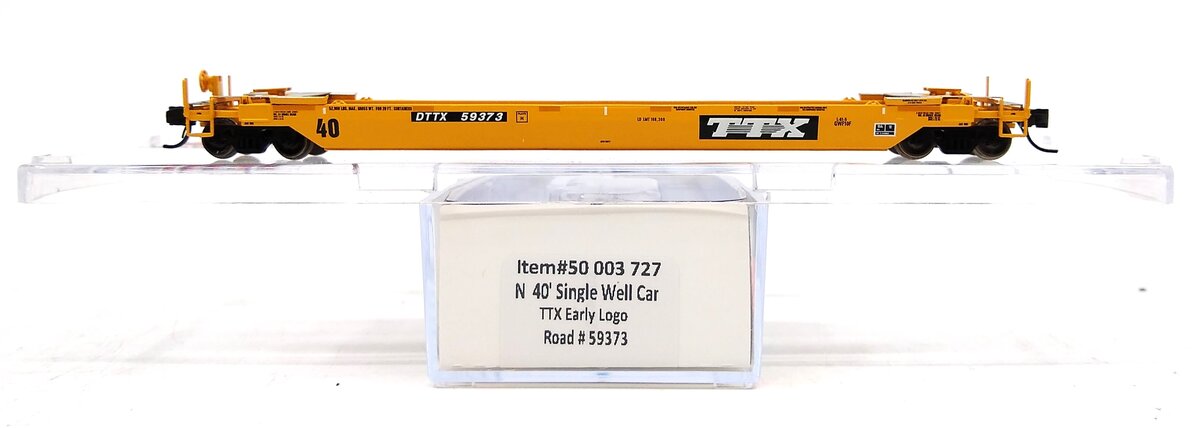 Atlas 50003727 N TTX Early Logo 40' Rebuilt Well Car #59373