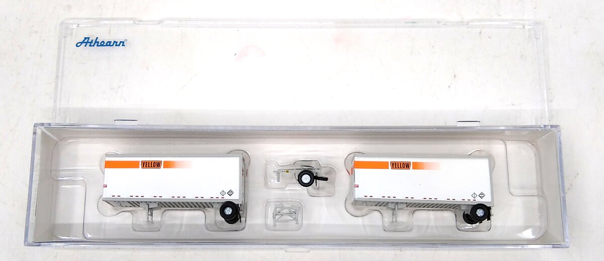 Athearn 10197 N Two 28' Wedge Trailers with Dolly