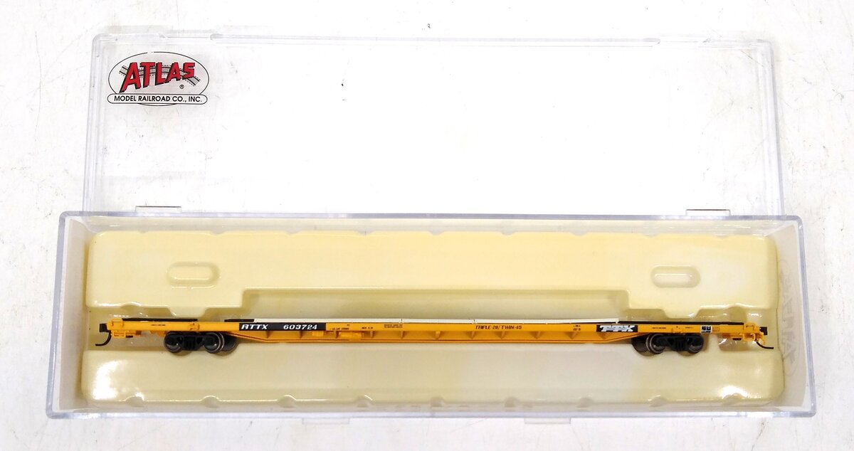 Atlas 50001051 N Scale TTX Company 89' 4" Flat Car (Triple Hitches) #603724