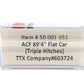 Atlas 50001051 N Scale TTX Company 89' 4" Flat Car (Triple Hitches) #603724