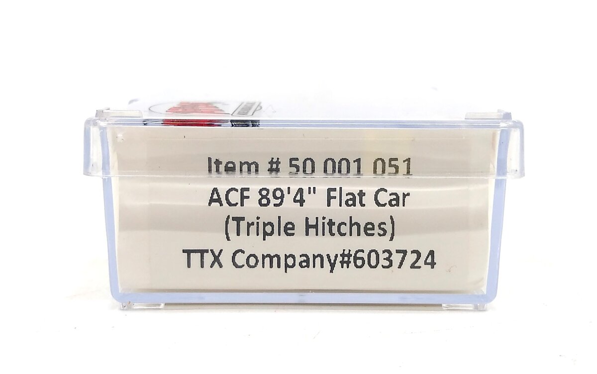 Atlas 50001051 N Scale TTX Company 89' 4" Flat Car (Triple Hitches) #603724