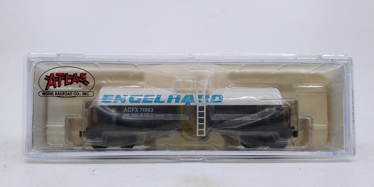 Atlas 34801 N Scale Engelhard Kaolin Tank Car #71963 LN/Box