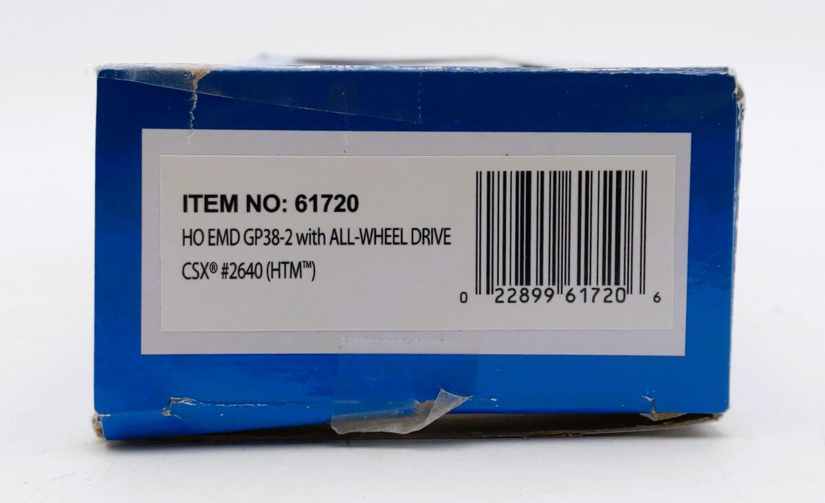 Bachmann 61720 HO CSX HTM EMD GP38-2 Diesel Locomotive #2640