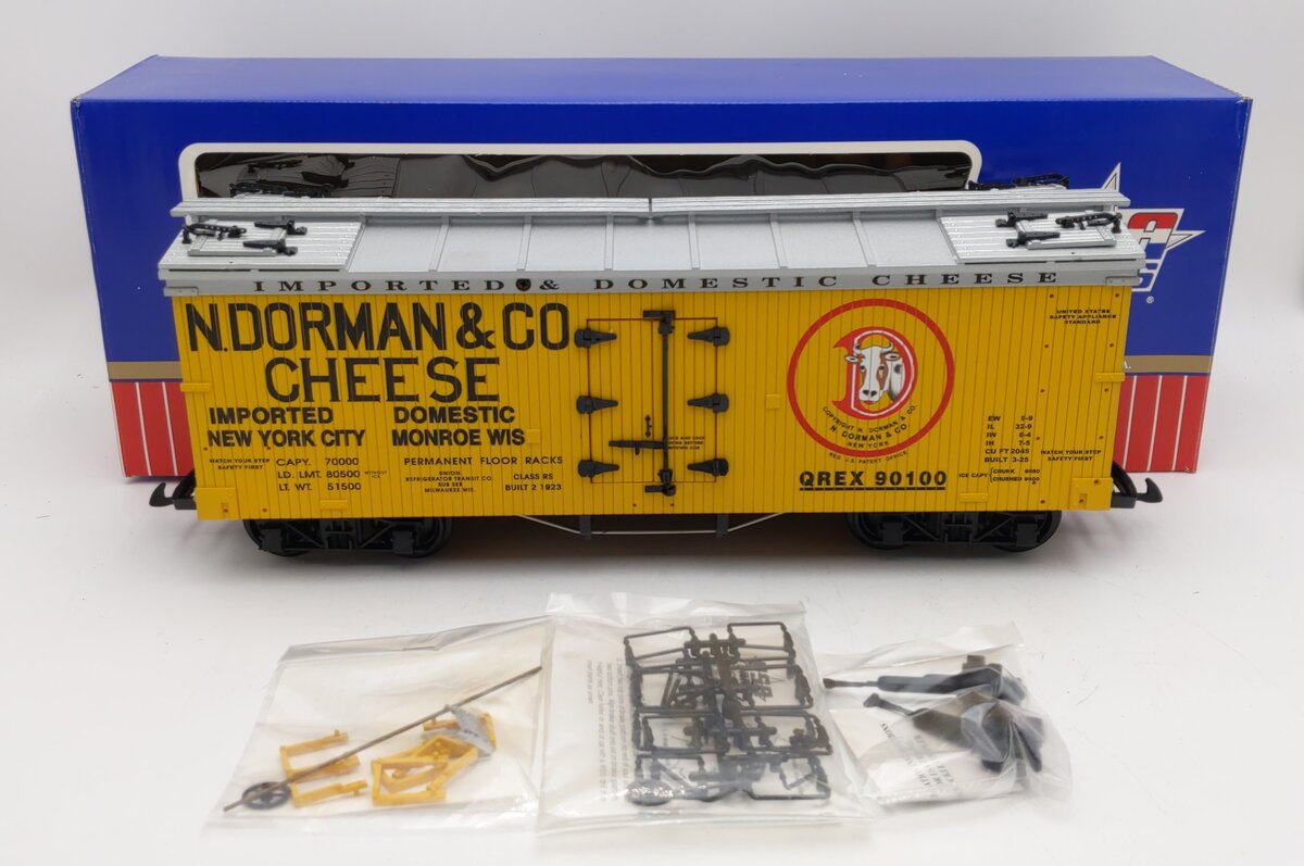 USA Trains R16317 G N. Dorman & Co. Cheese U.S. Refrigerator Cars